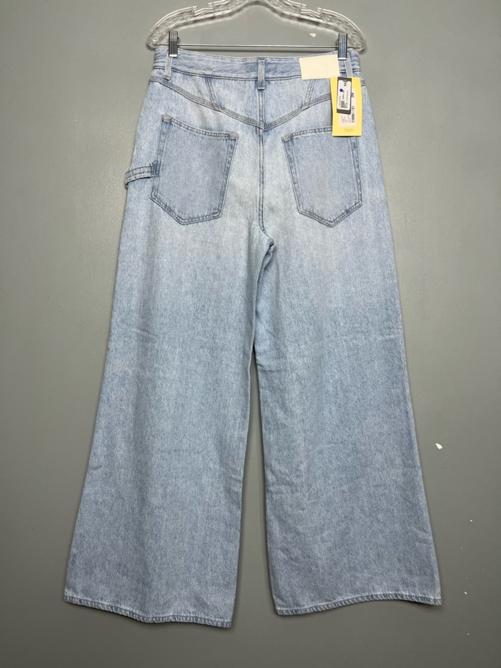 Closed NWT Morus Wide Leg Light Wash Denim Drawstring Jeans Women’s Size 28 - Picture 4 of 9